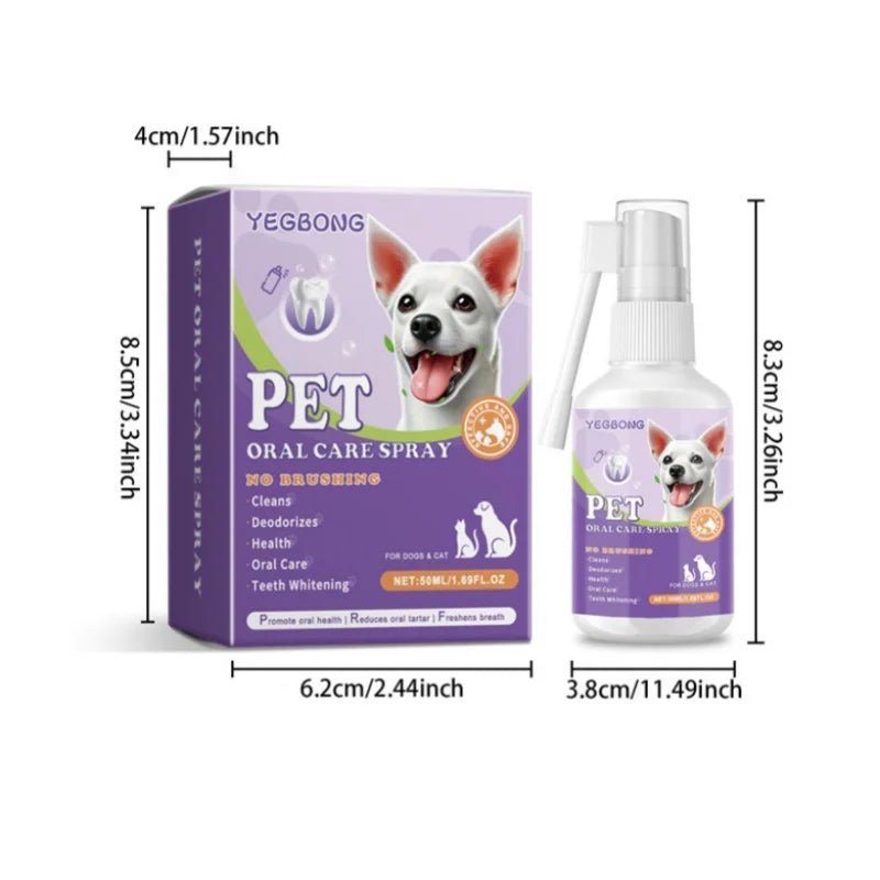Dog & Cat - Pet Dental Spray – Healthy Smiles, Fresh Breath, Zero Stress!