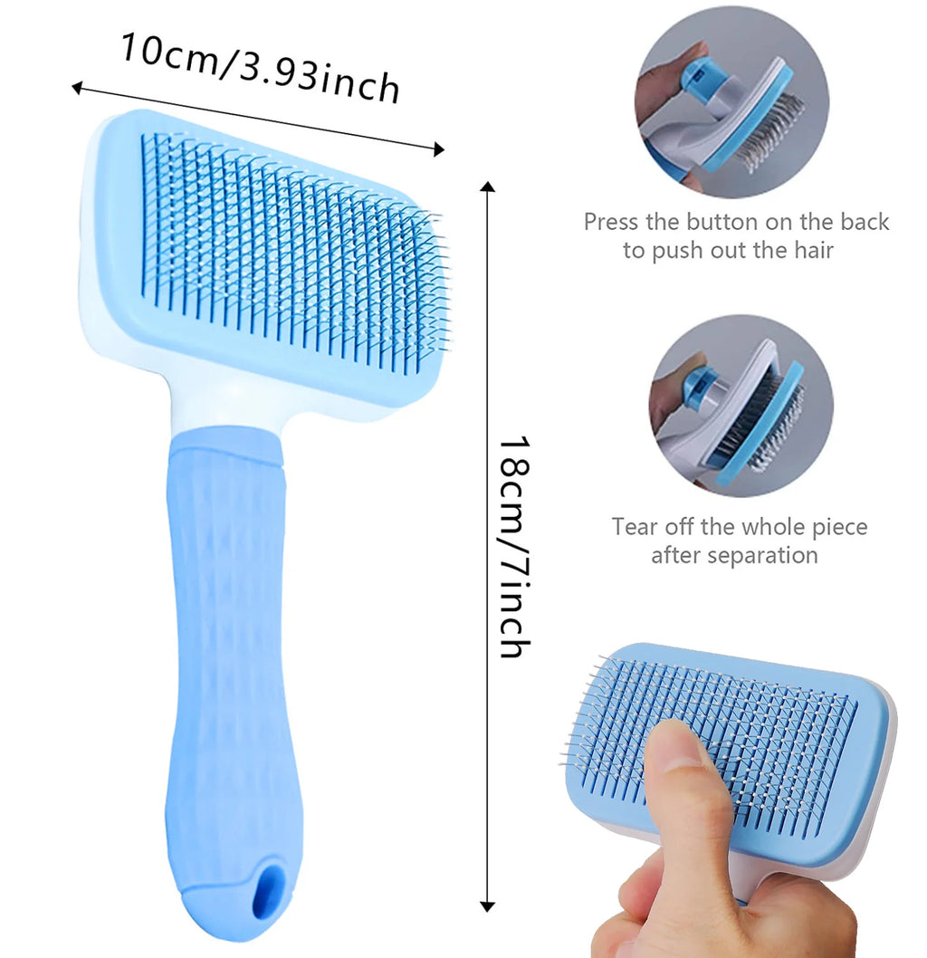 Oval or Square Premium Pet Hair Brush – Practicality, Comfort and Immaculate Coats!