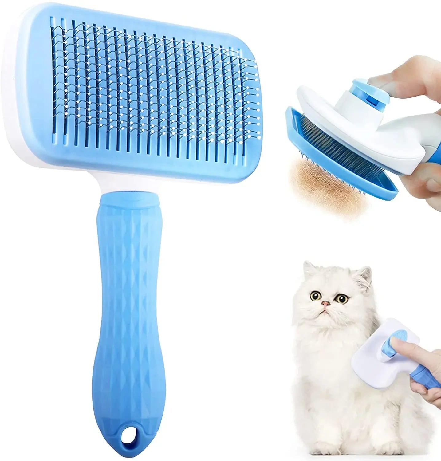 Oval or Square Premium Pet Hair Brush – Practicality, Comfort and Immaculate Coats!